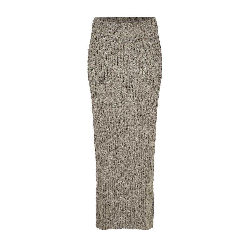 Jack Wills Womens/Ladies Ribbed Maxi Skirt / Taupe
